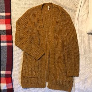Rustic-yellow Cardigan